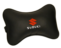 Подушка подголовник из экокожи Suzuki