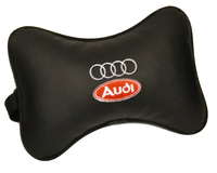 Подушка подголовник из экокожи Audi